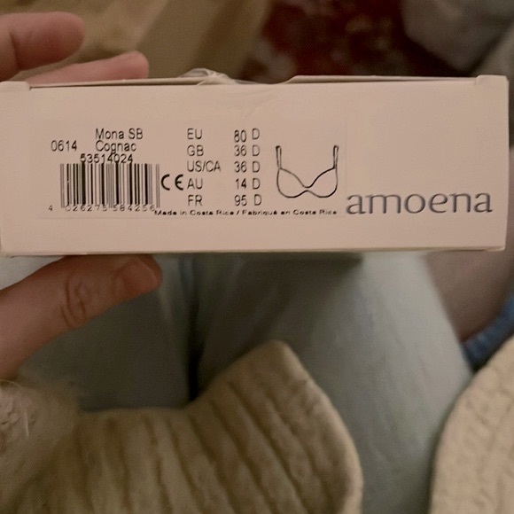 Amoena Mona Non-Wired Mastectomy Bras in Cognac Tan, Black & White New in Box - Picture 6 of 15